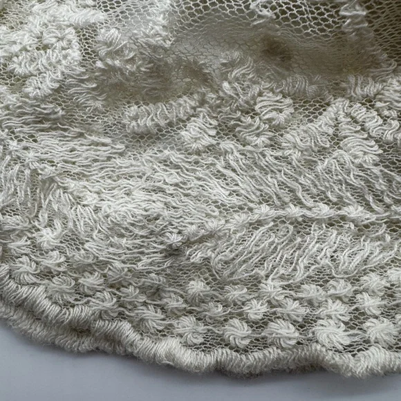 Tea n Rose Edwardian Inspired Elegant Lace and Crochet Maxi Dress in Cream,Large - Picture 13 of 17